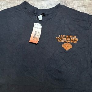 Harley-Davidson Black and Orange Tee